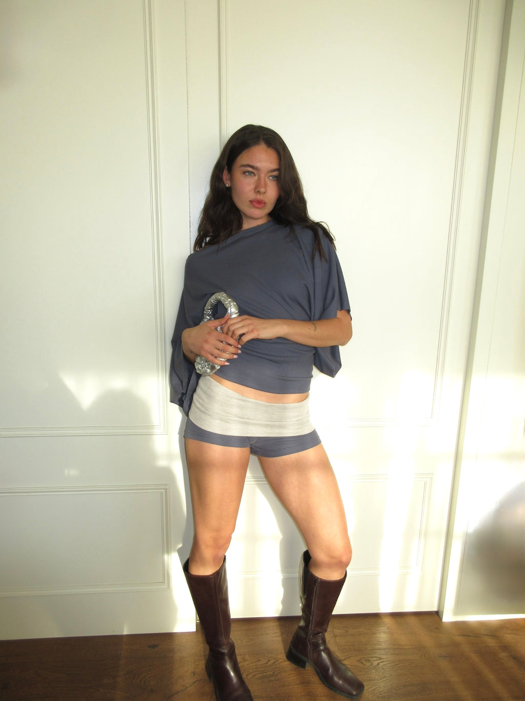 THE shorts in Fold-Over knit