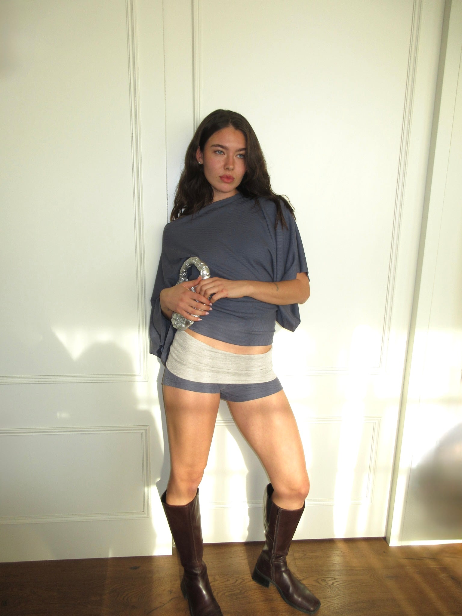 THE shorts in Fold-Over knit