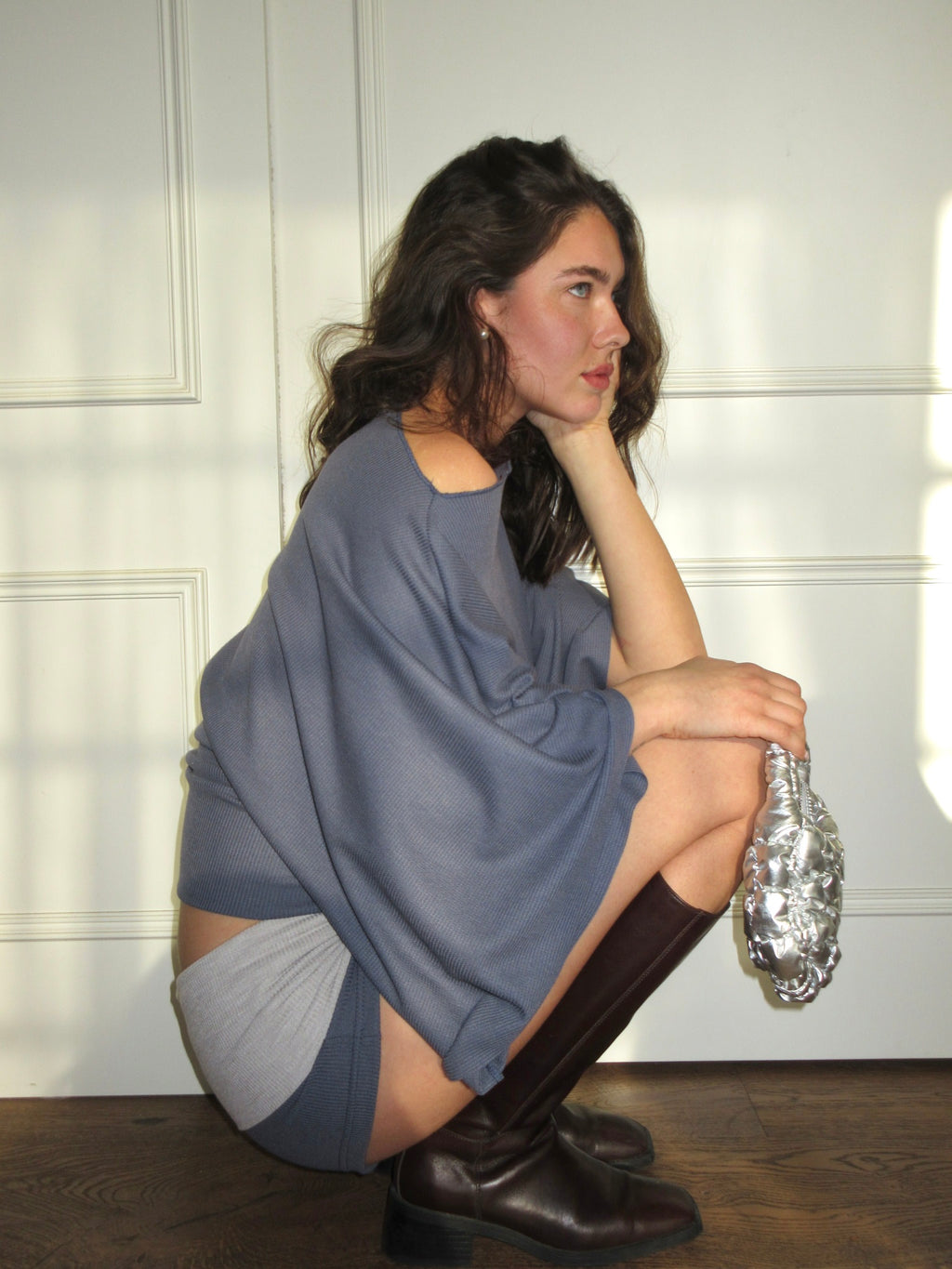 THE shorts in Fold-Over knit